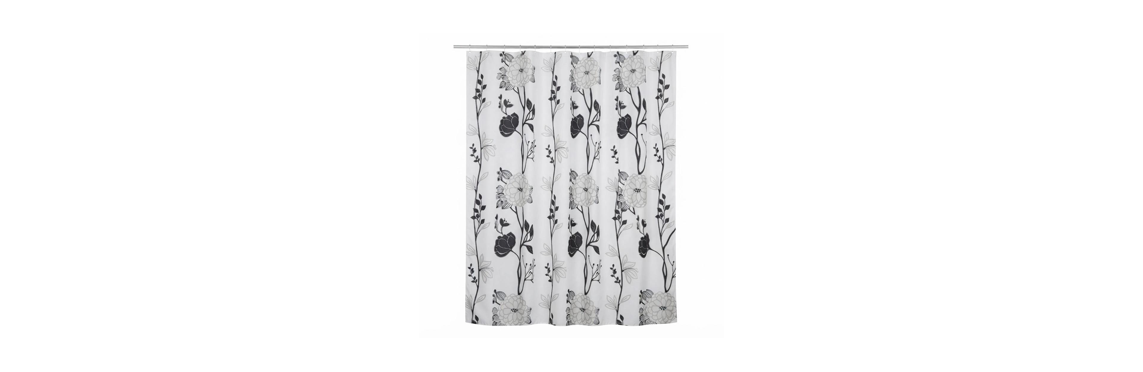 Slickblue 71-Inch Floral Shower Curtain with Flower Design