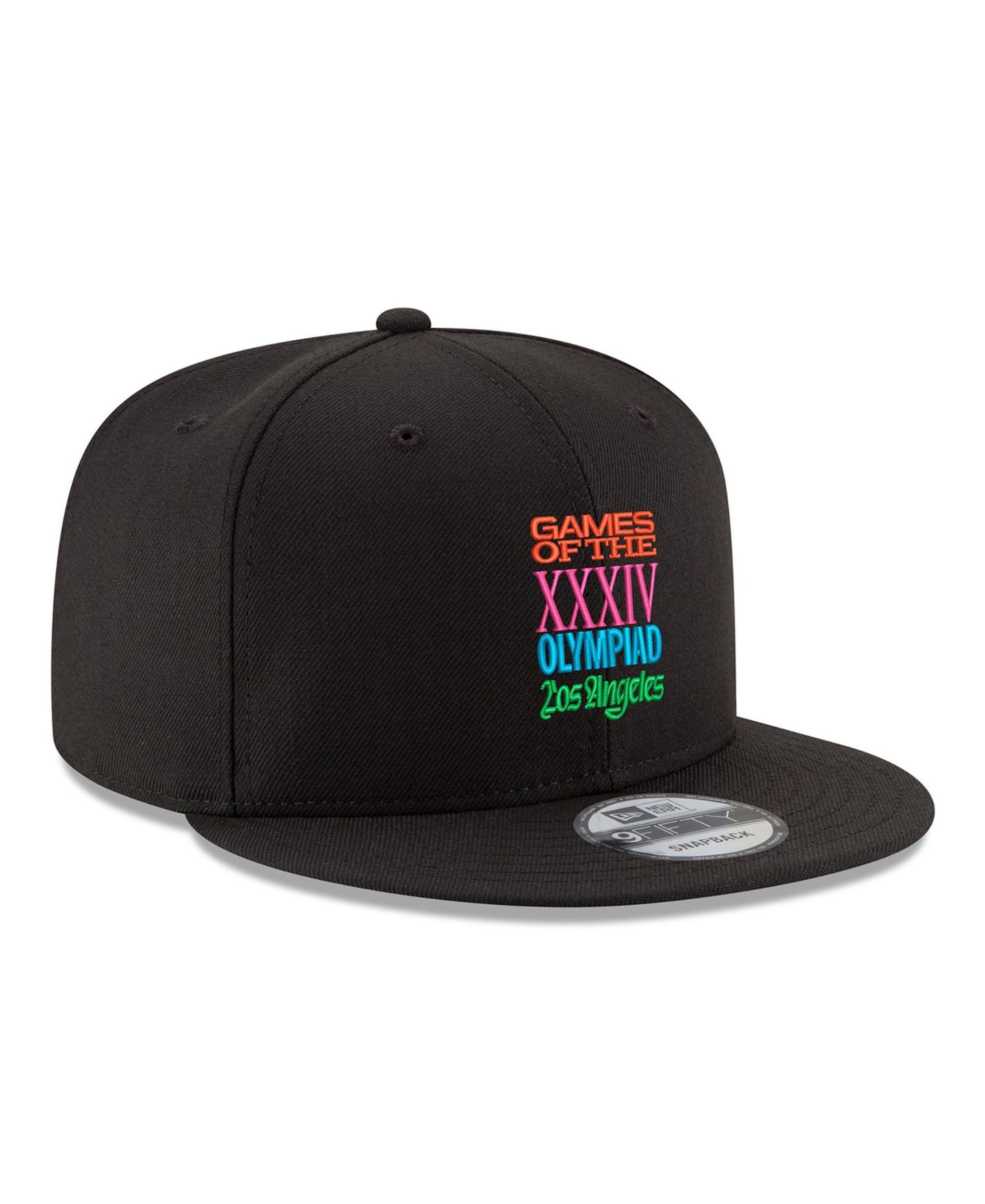 Мужская кепка New Era Black LA28 Superbloom Collection 9FIFTY Snapback Hat — фото 3