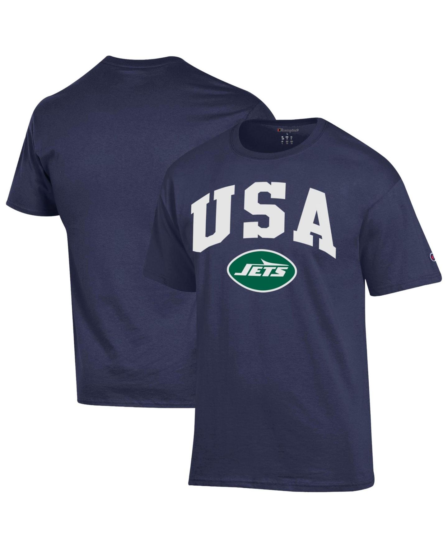 Мужская футболка Champion Navy New York Jets Americana — фото 1