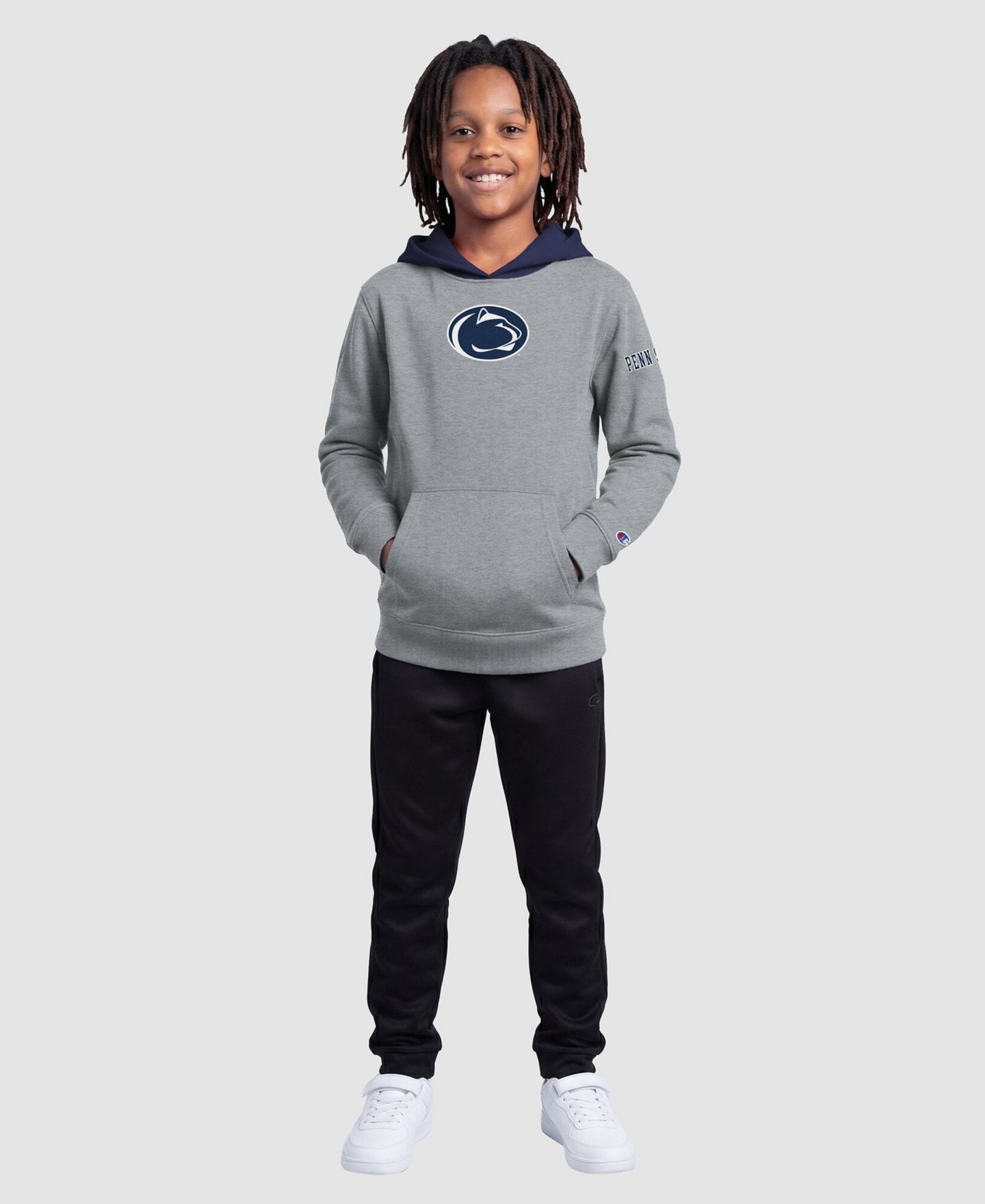 Детское худи Champion Heather Gray Penn State Nittany Lions Fleece — фото 3