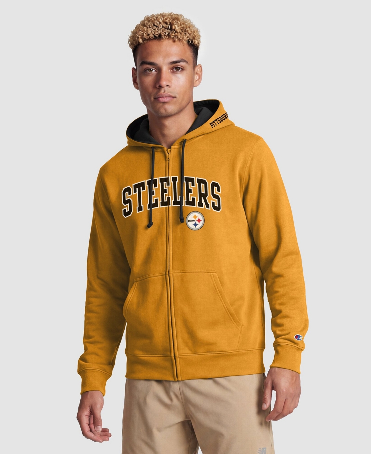 Champion Men's Pittsburgh Steelers Graphic Full-Zip Hoodie