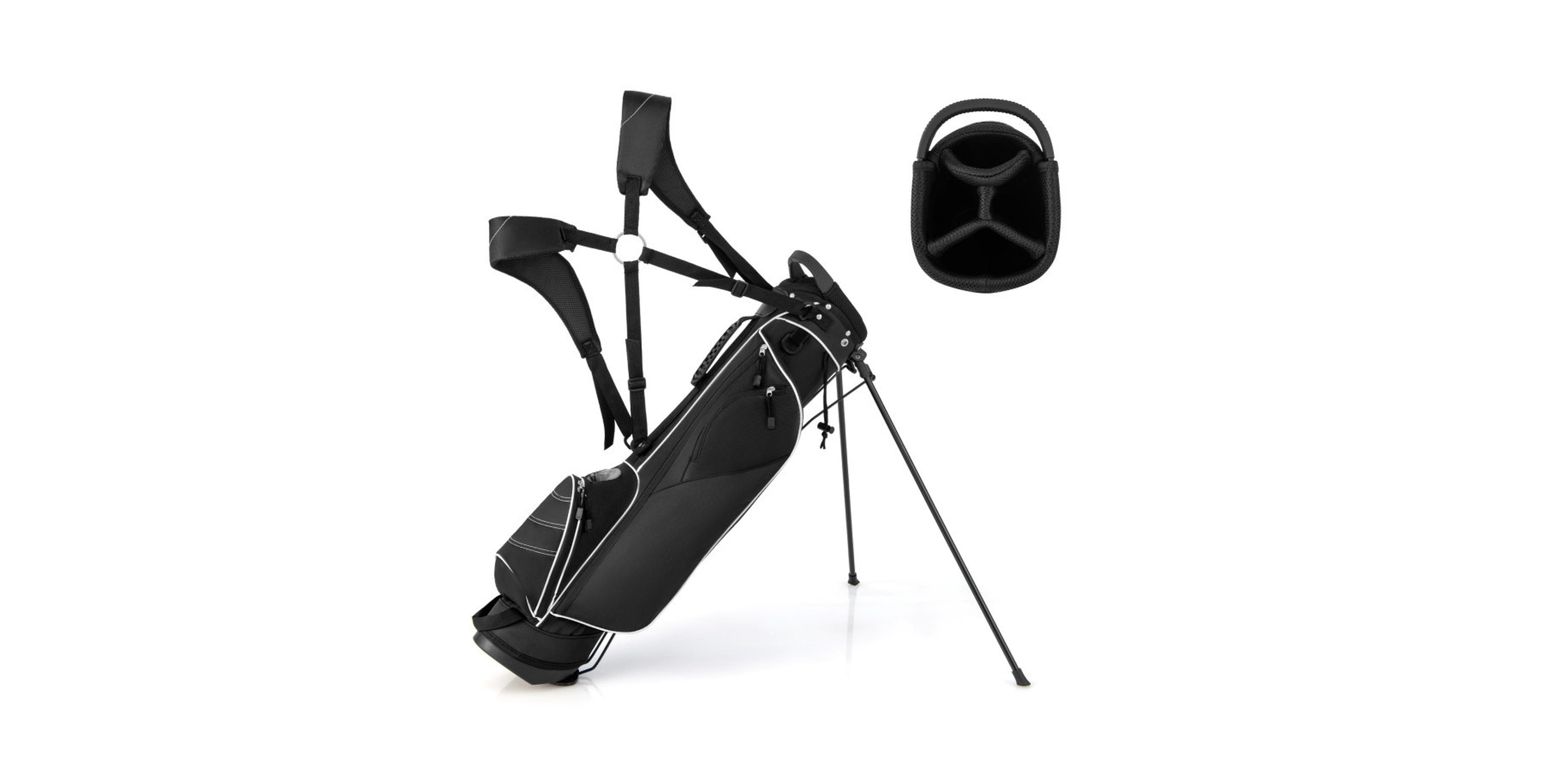 Sevorley Golf Stand Cart Bag with 4 Way Divider Carry Organizer Pockets