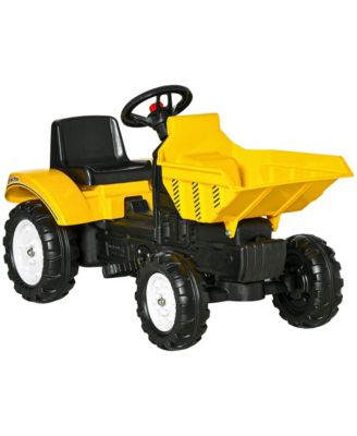 Kids Steel Ride-On Vehicle with Controllable Bucket, Ages 3-6