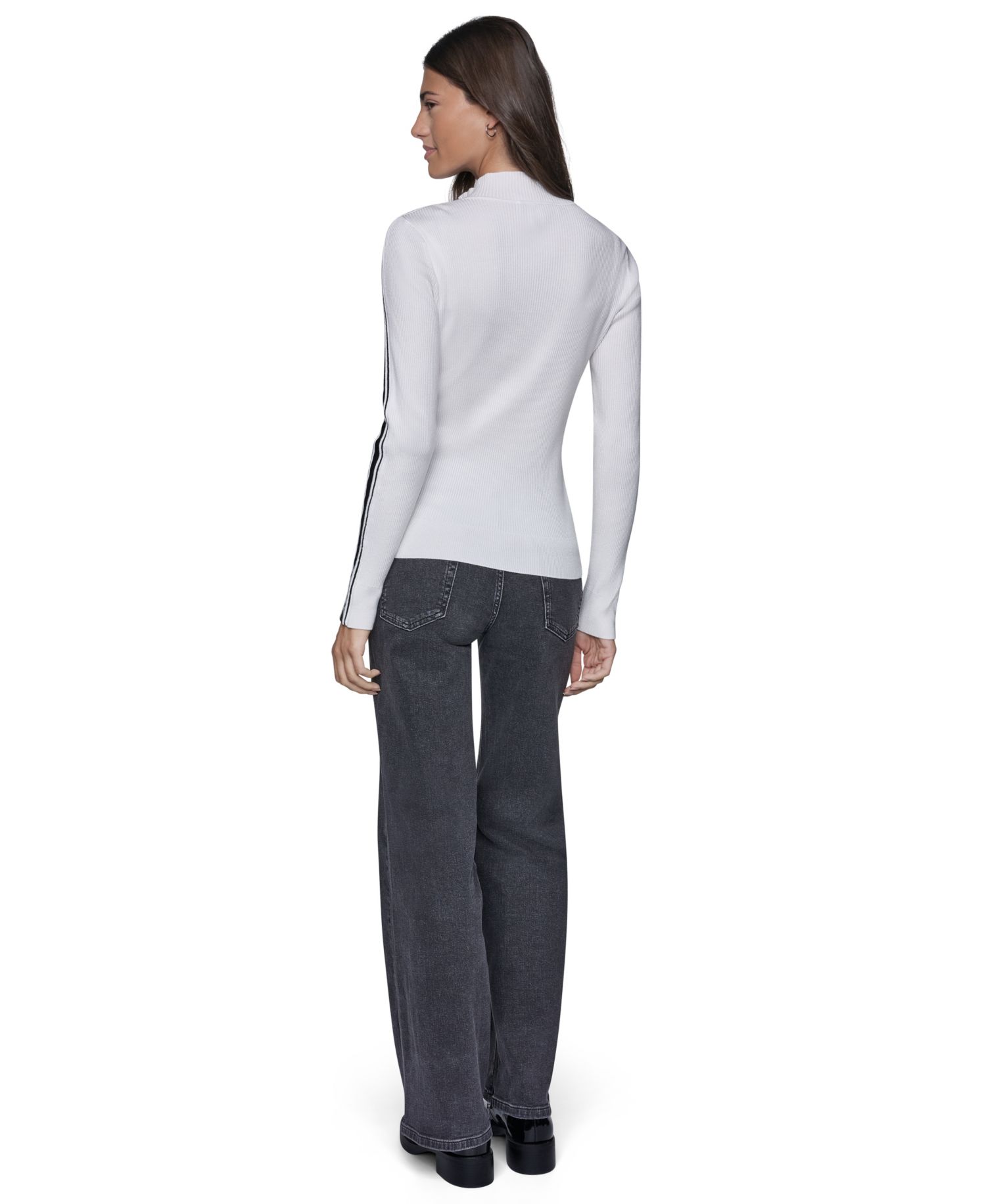 Women's Quarter-Zip Mock Neck Sweater