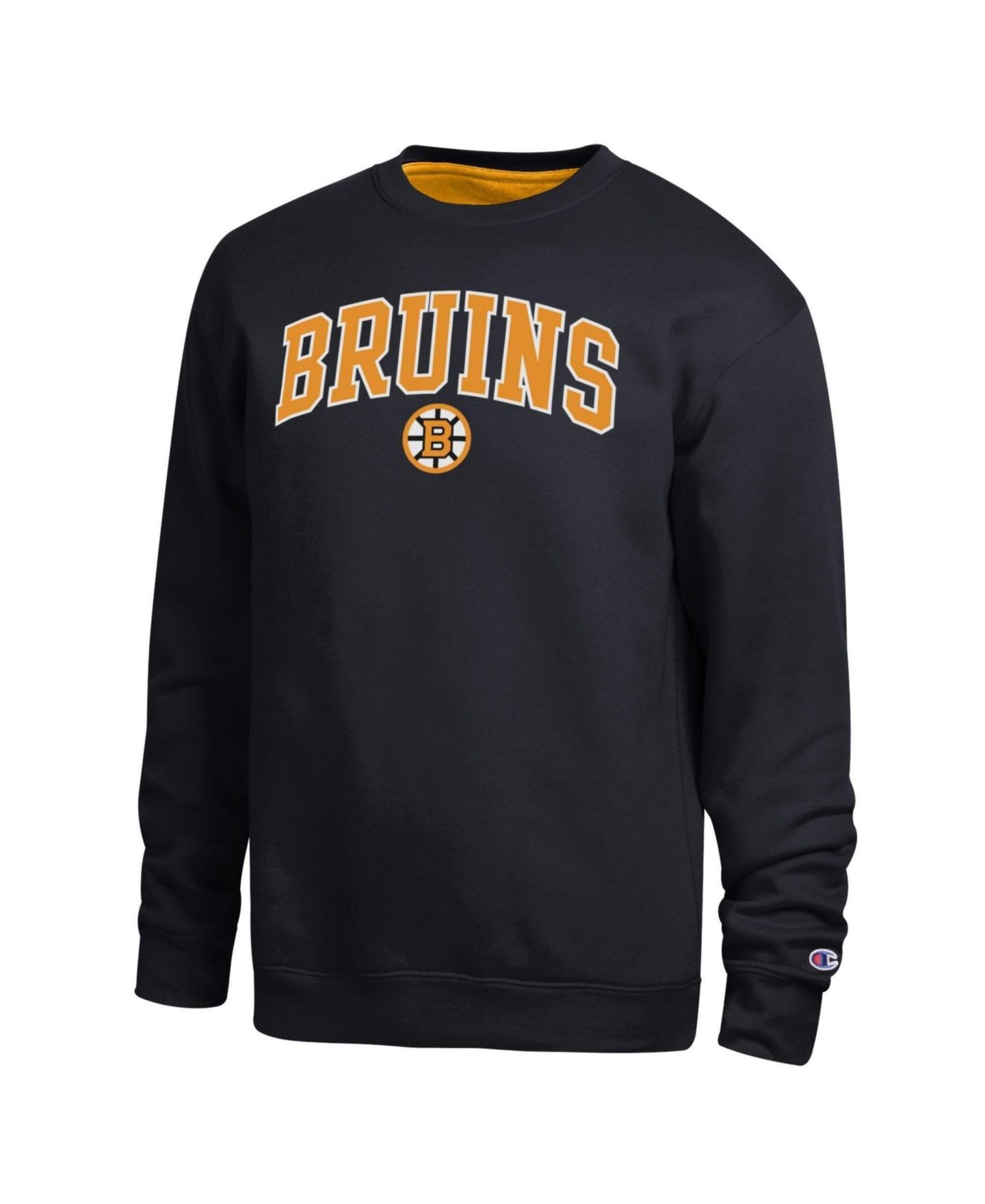 Мужская толстовка Champion Black Boston Bruins Contrast — фото 1