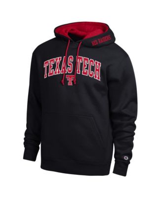 Men's  Black Texas Tech Red Raiders Arch Tackle Twill Hoodie