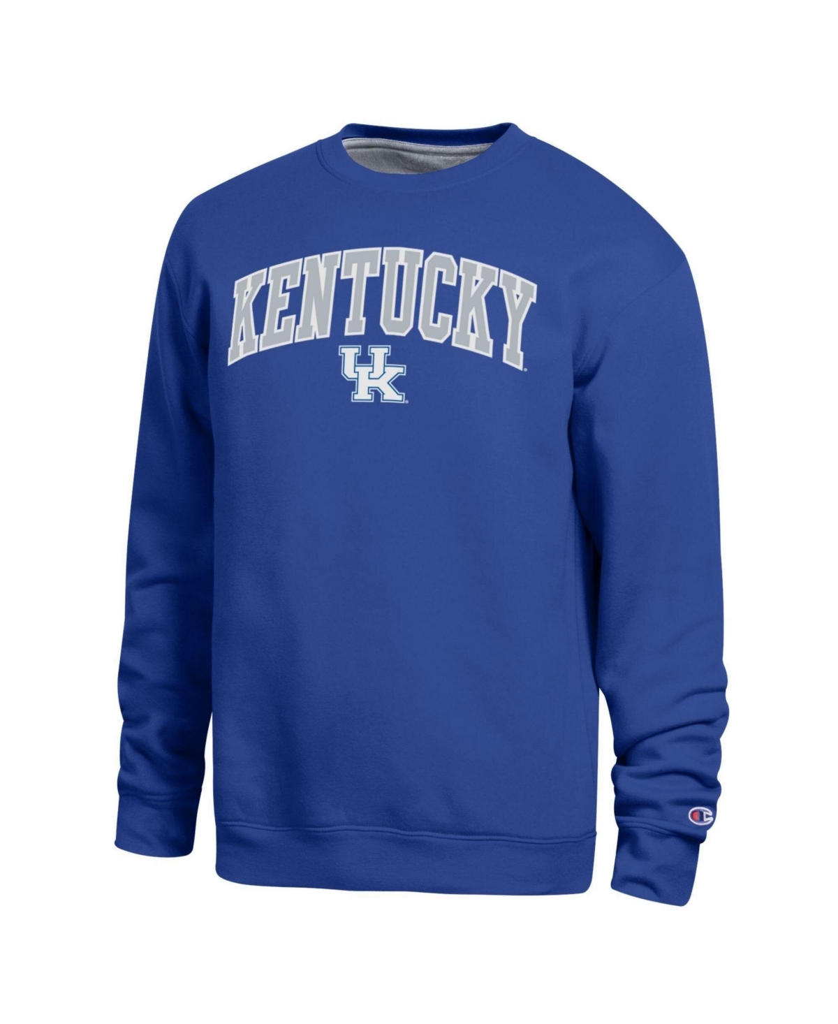 Champion Men's Graphic Pullover Crew Neck Sweatshirt - Royal