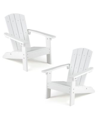 Kids Adirondack Chair Set of 2 with High Backrest and Armrests