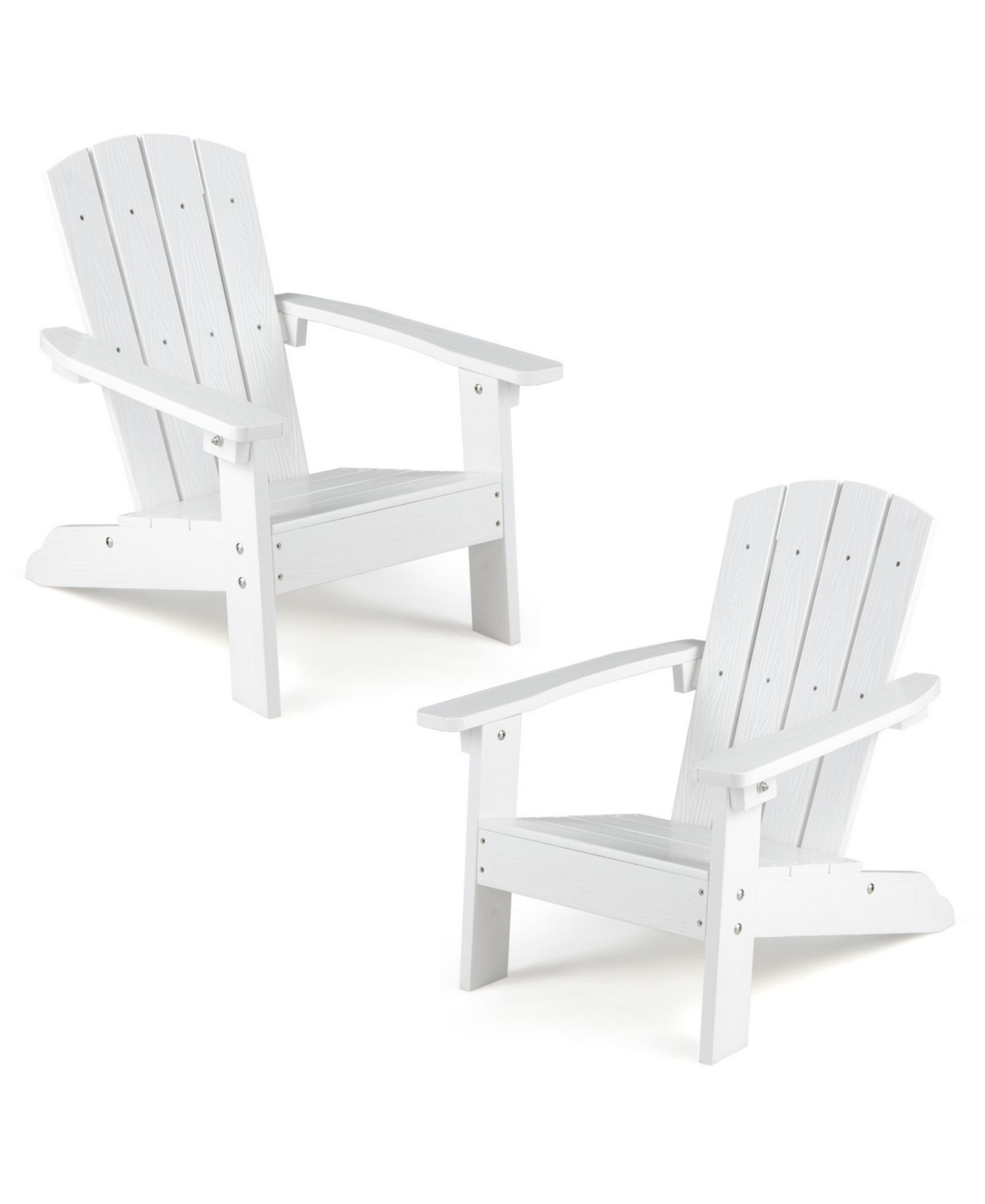 Sugift Kids Adirondack Chair Set of 2 with High Backrest and Armrests