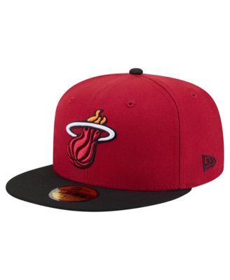 Men's Red Miami Heat Two-Tone 59FIFTY Fitted Hat