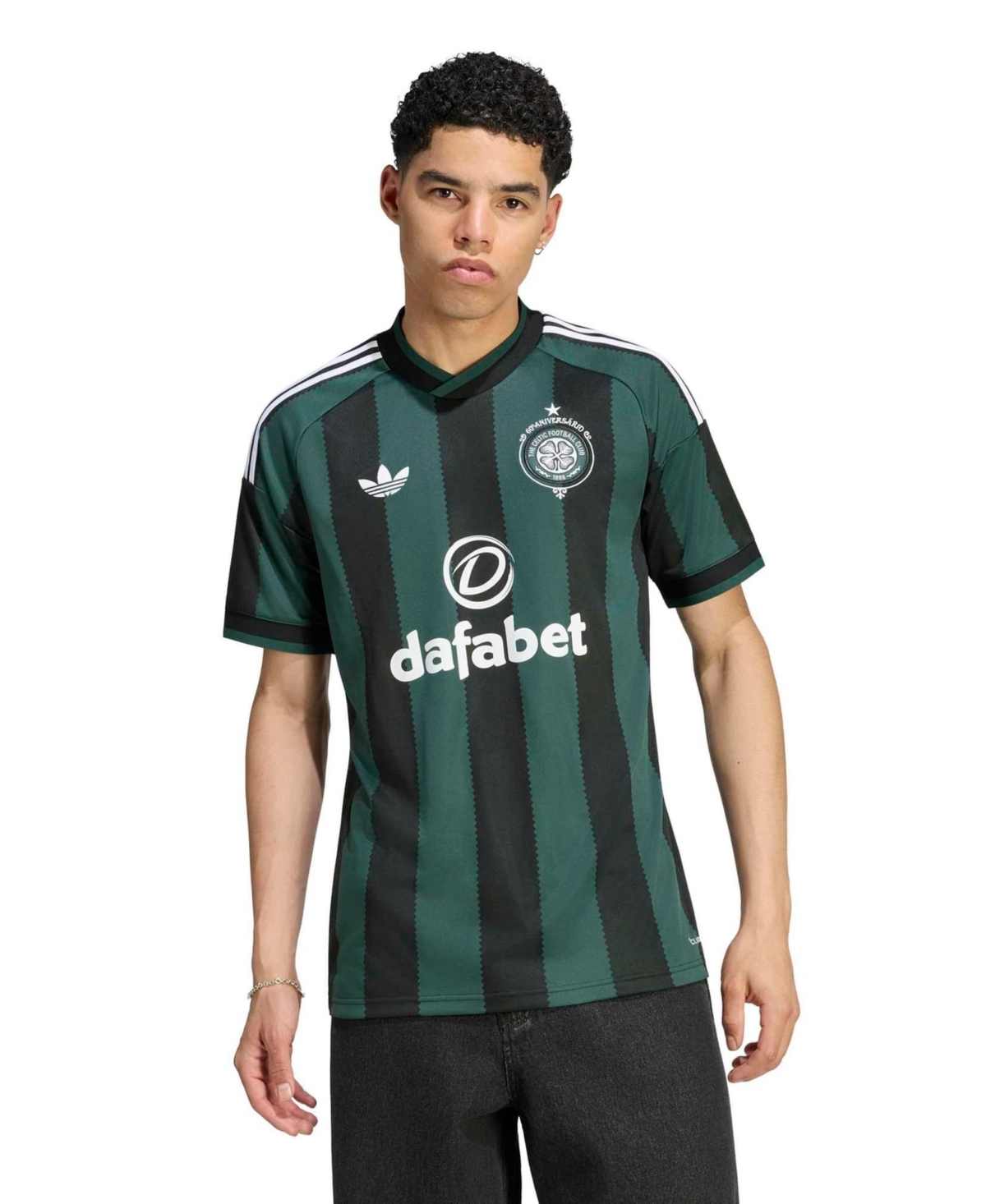 adidas Men's Black/Green Celtic 2026/27 Away Replica Jersey