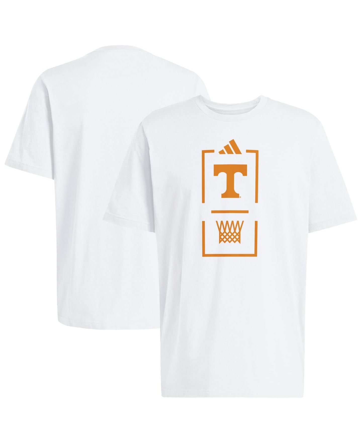 Мужская футболка adidas White Tennessee Volunteers Basketball — фото 1