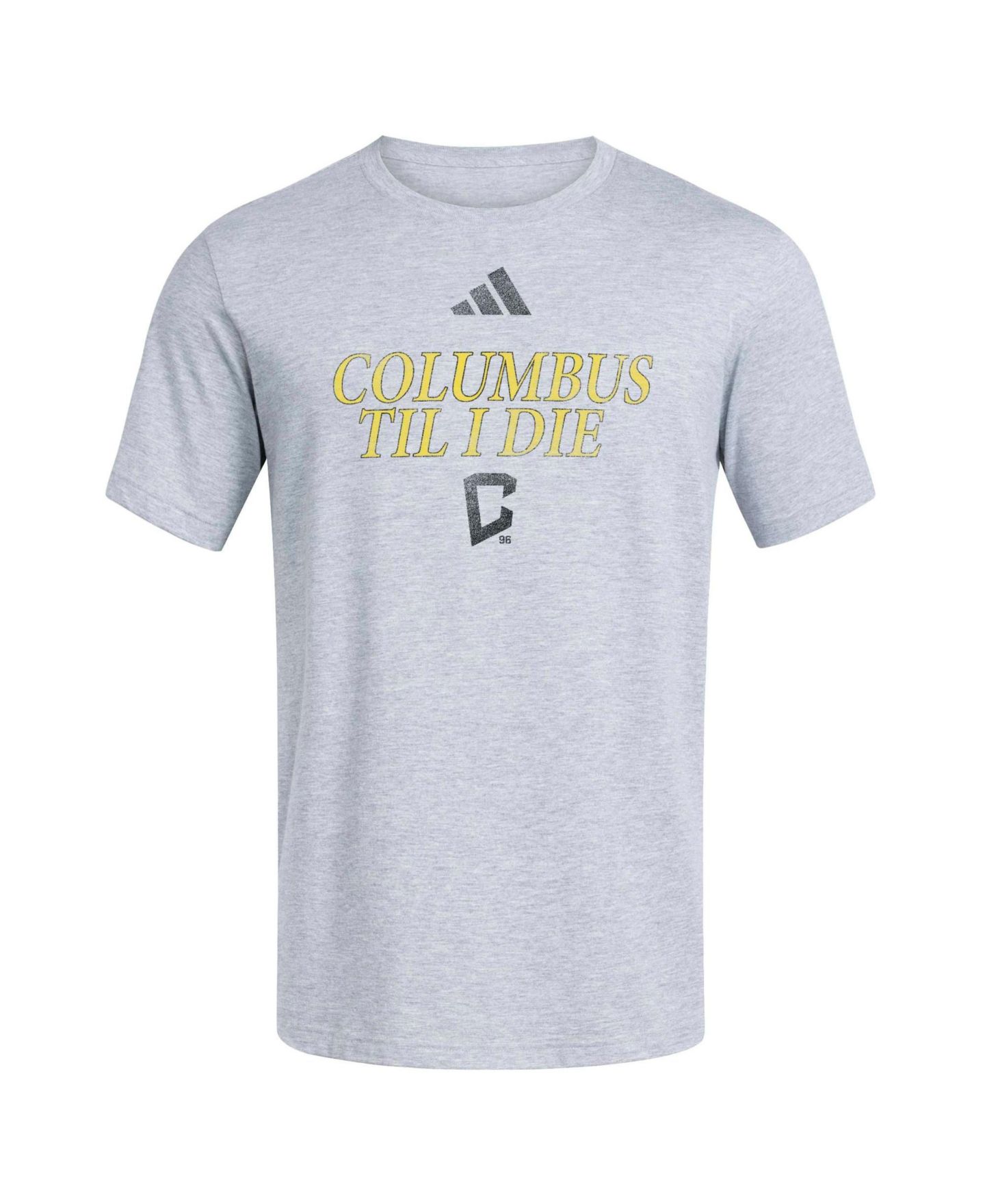 Мужская футболка adidas Heather Gray Columbus Crew World Pitch — фото 2