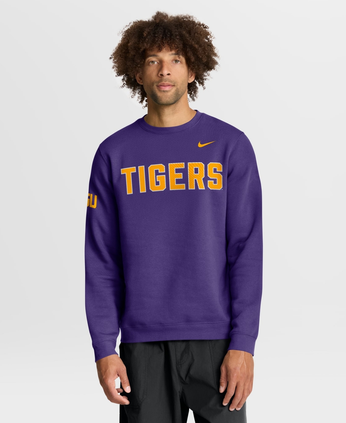 Nike Men's Purple Lsu Tigers 2026 Sideline Club Sweatshirt