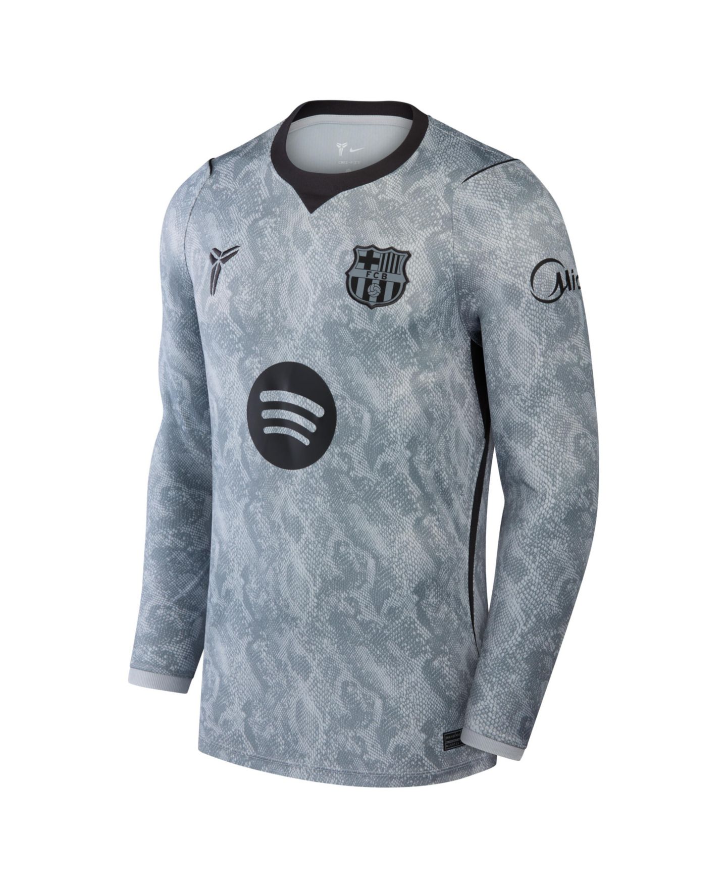Детский топ Nike Gray Barcelona 2026/27 Away Stadium Replica Long Sleeve Goalkeeper Jersey — фото 8