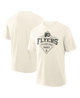 Men's Cream Philadelphia Flyers Vintage Insp. Stadium Slub T-Shirt