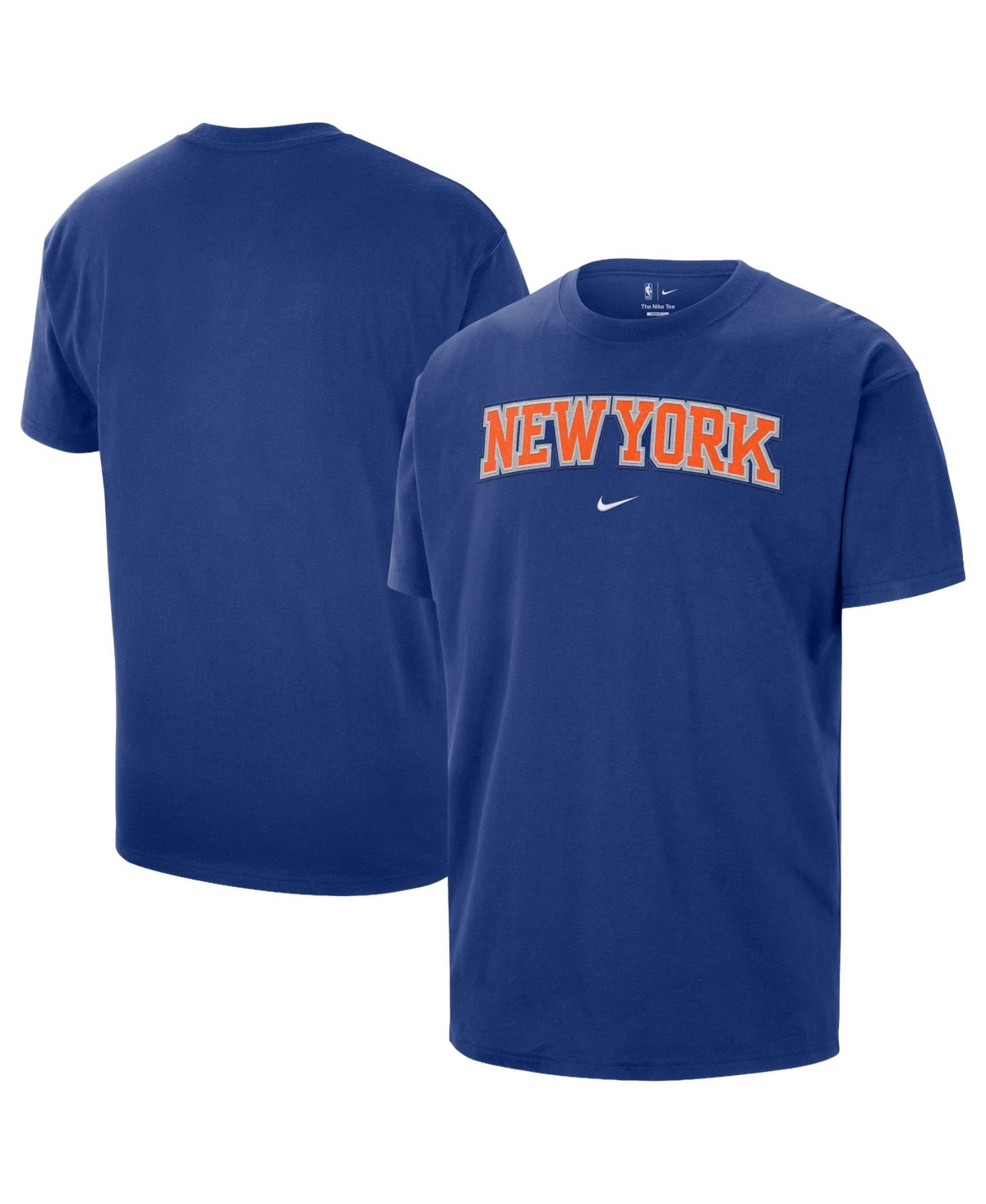 Nike Mens Knicks Wordmark Standard Issue Short Sleeve T-Shirt - - Blue Size XXL