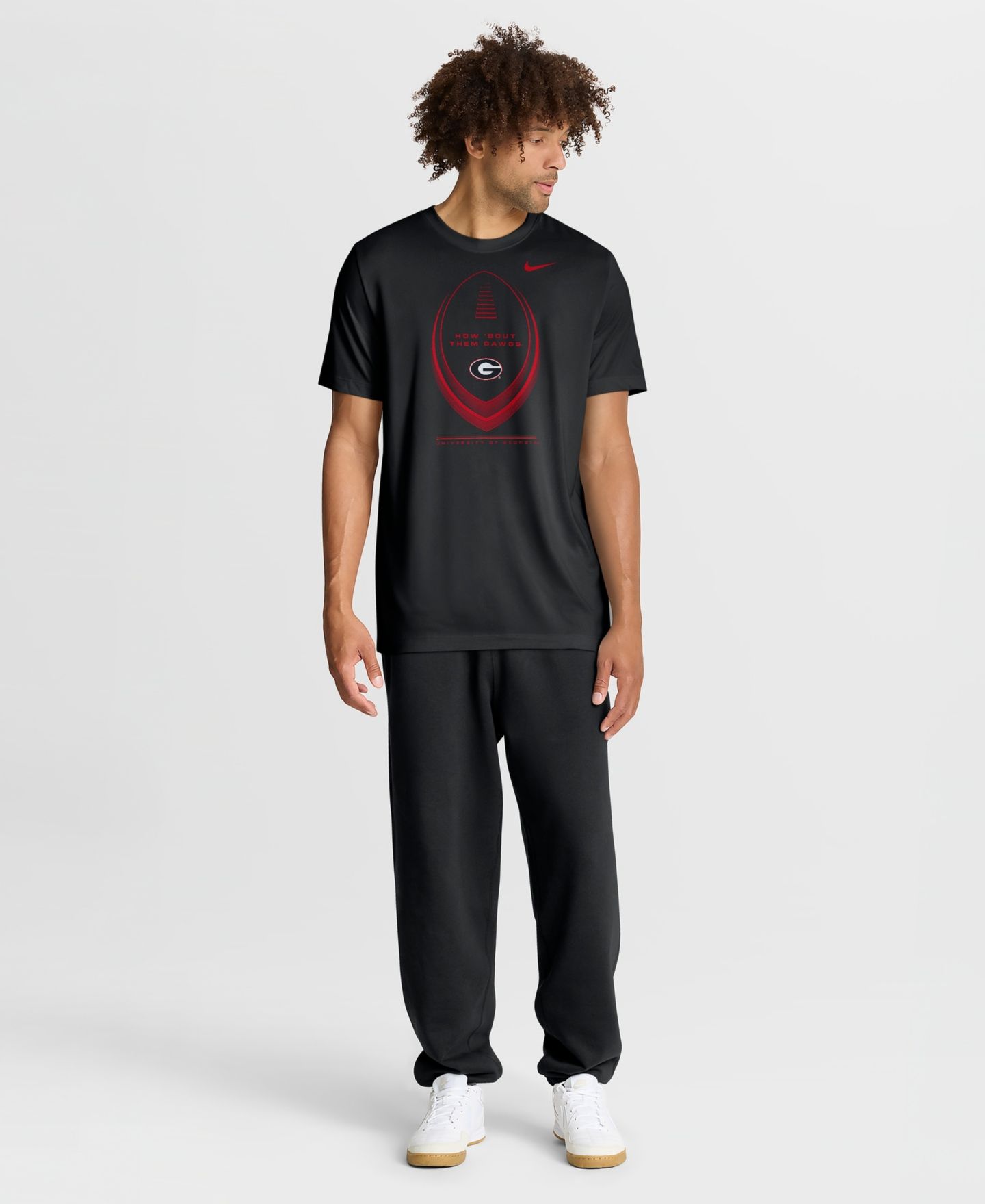 Мужская футболка Nike Black Georgia Bulldogs Primetime Legend Football Icon Dri-FIT — фото 3