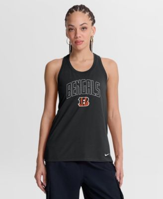 Women's Black Cincinnati Bengals Primetime Tri-Blend Dri-FIT Tank Top
