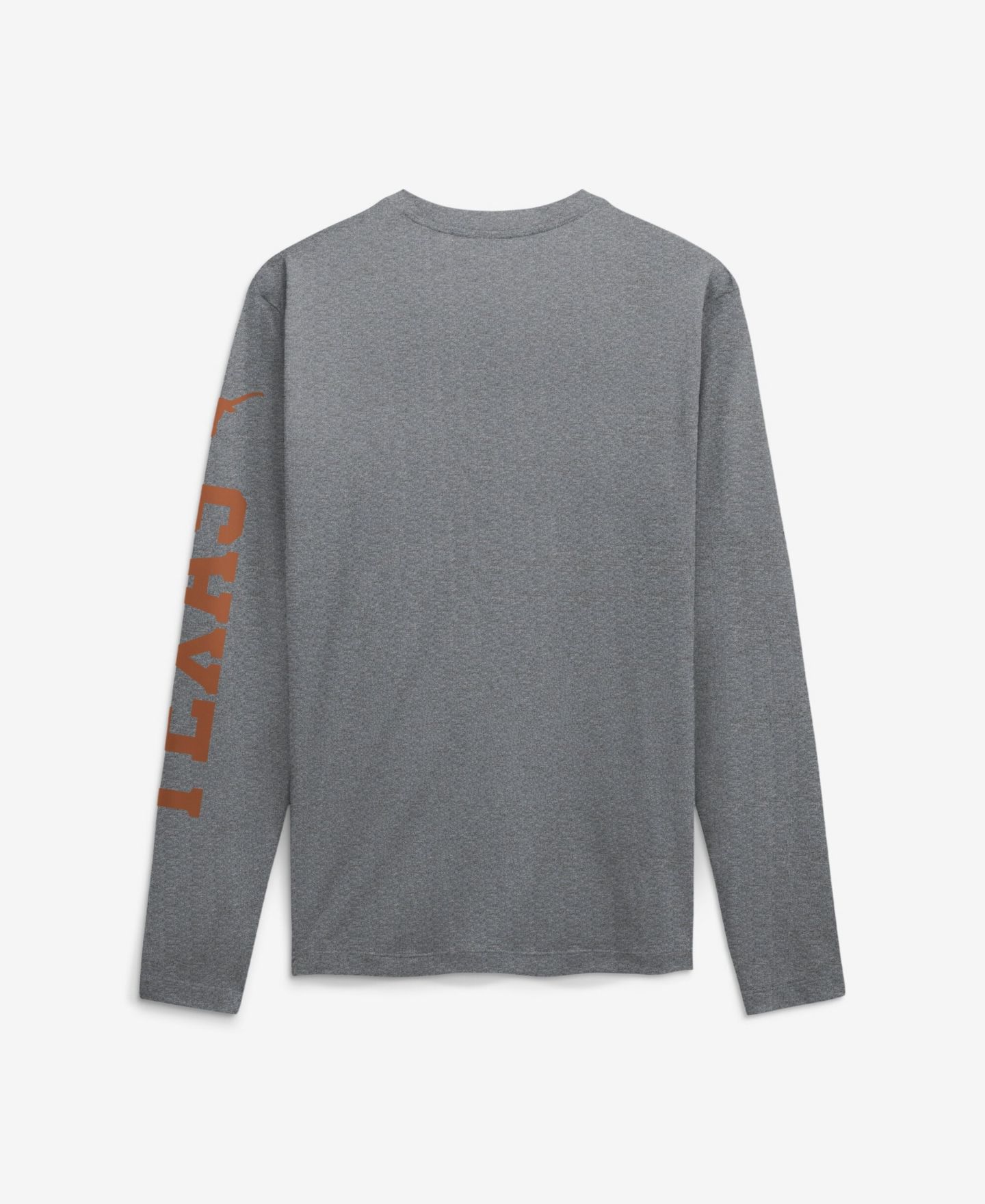 Мужская футболка Nike Gray Texas Longhorns Primetime Logo Sleeve Legend Dri-FIT Long Sleeve — фото 2