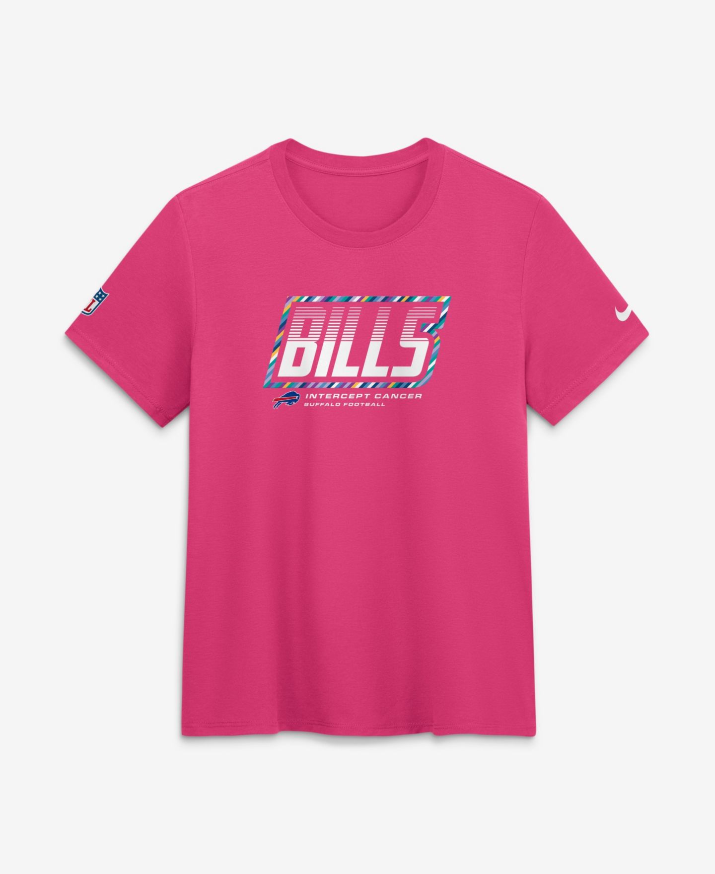 Женская футболка Nike Pink Buffalo Bills 2026 NFL Crucial Catch Tri-Blend Dri-FIT — фото 1