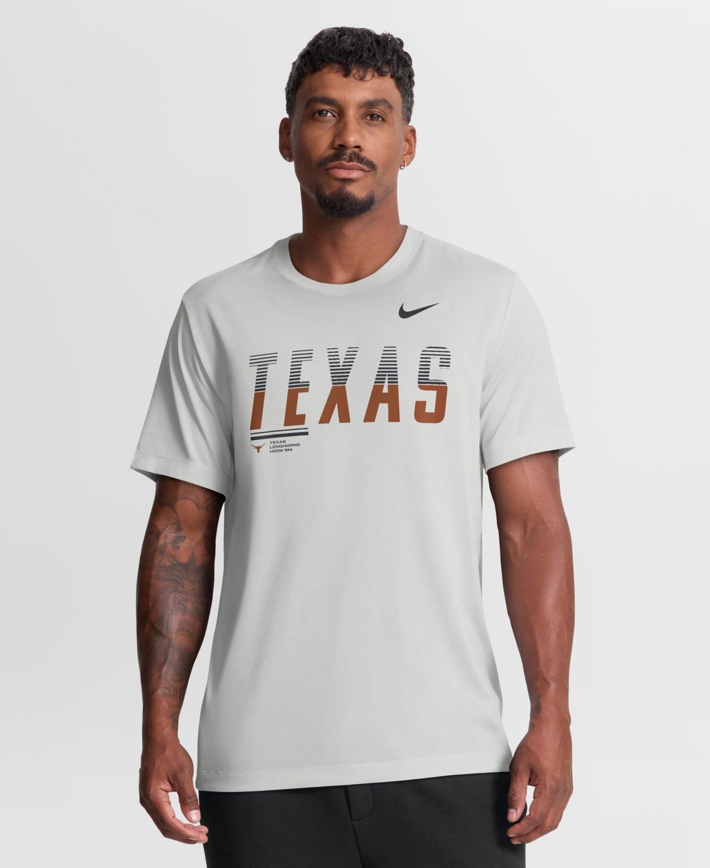 Мужская футболка Nike Gray Texas Longhorns Sideline Legend Dri-FIT — фото 1