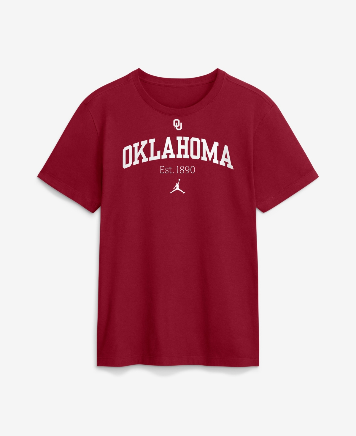 Jordan Men's Crimson Oklahoma Sooners Academic Arch T-Shirt