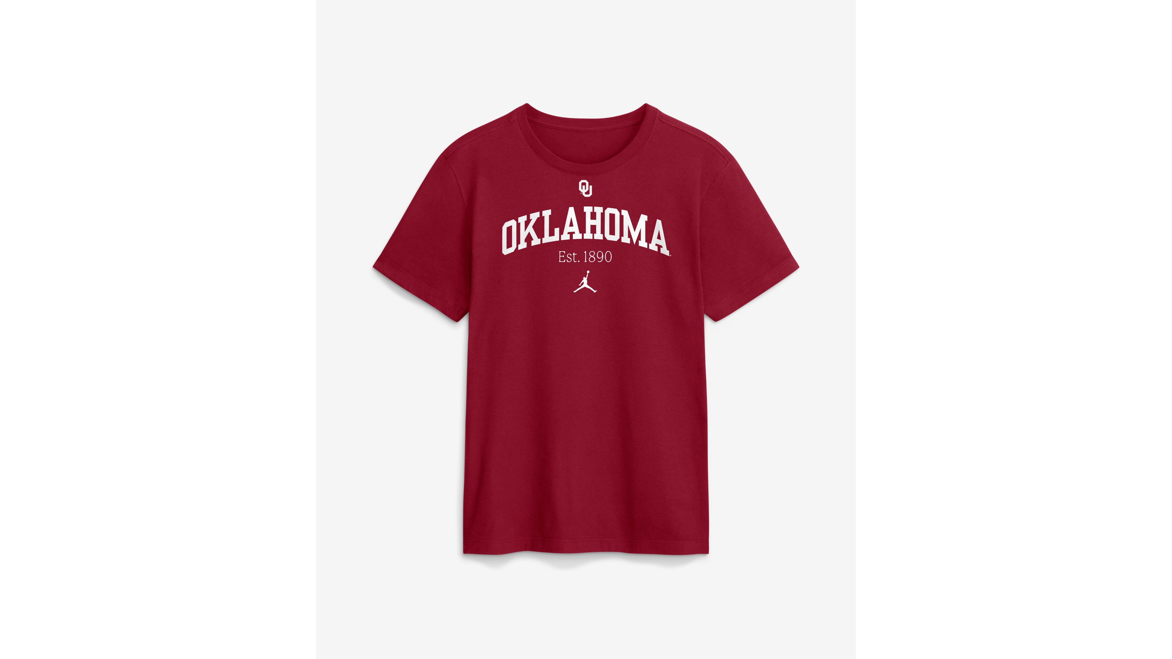 Jordan Men's Crimson Oklahoma Sooners Academic Arch T-Shirt