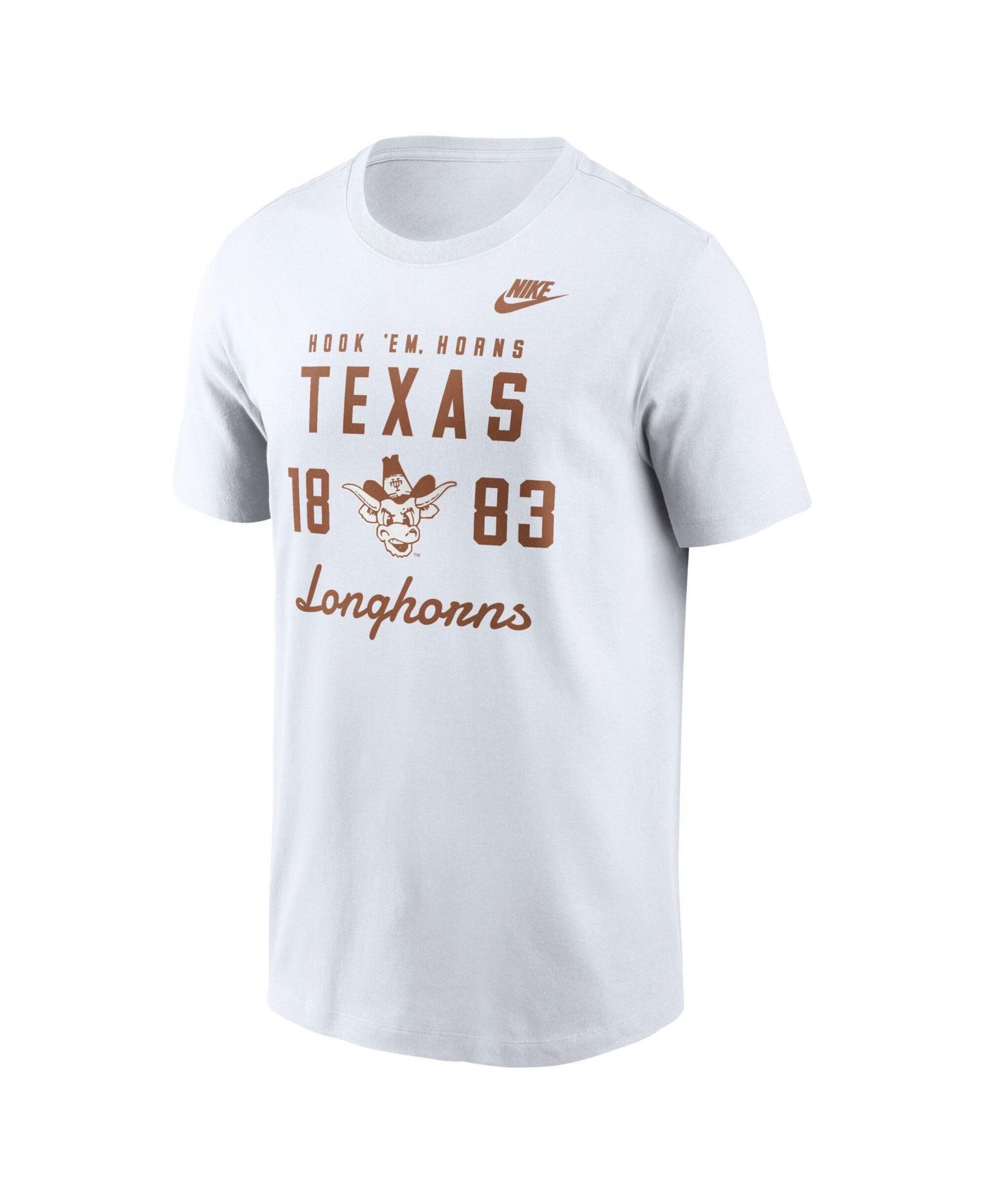 Мужская футболка Nike White Texas Longhorns Legacy Stacked Established — фото 4