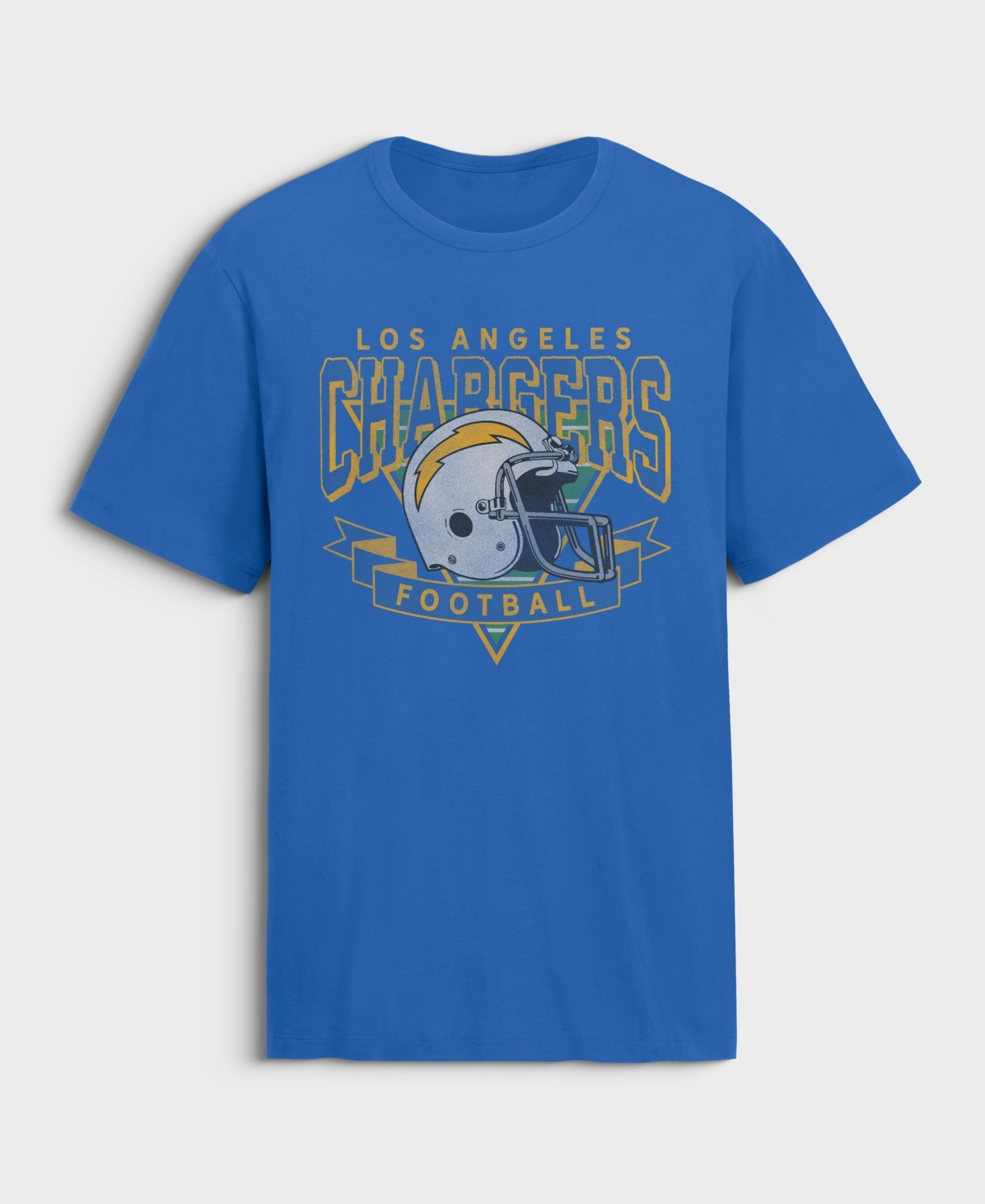 Fanatics Men's Powder Blue Los Angeles Chargers Old Fashion Rushing Legacy Cotton T-Shirt