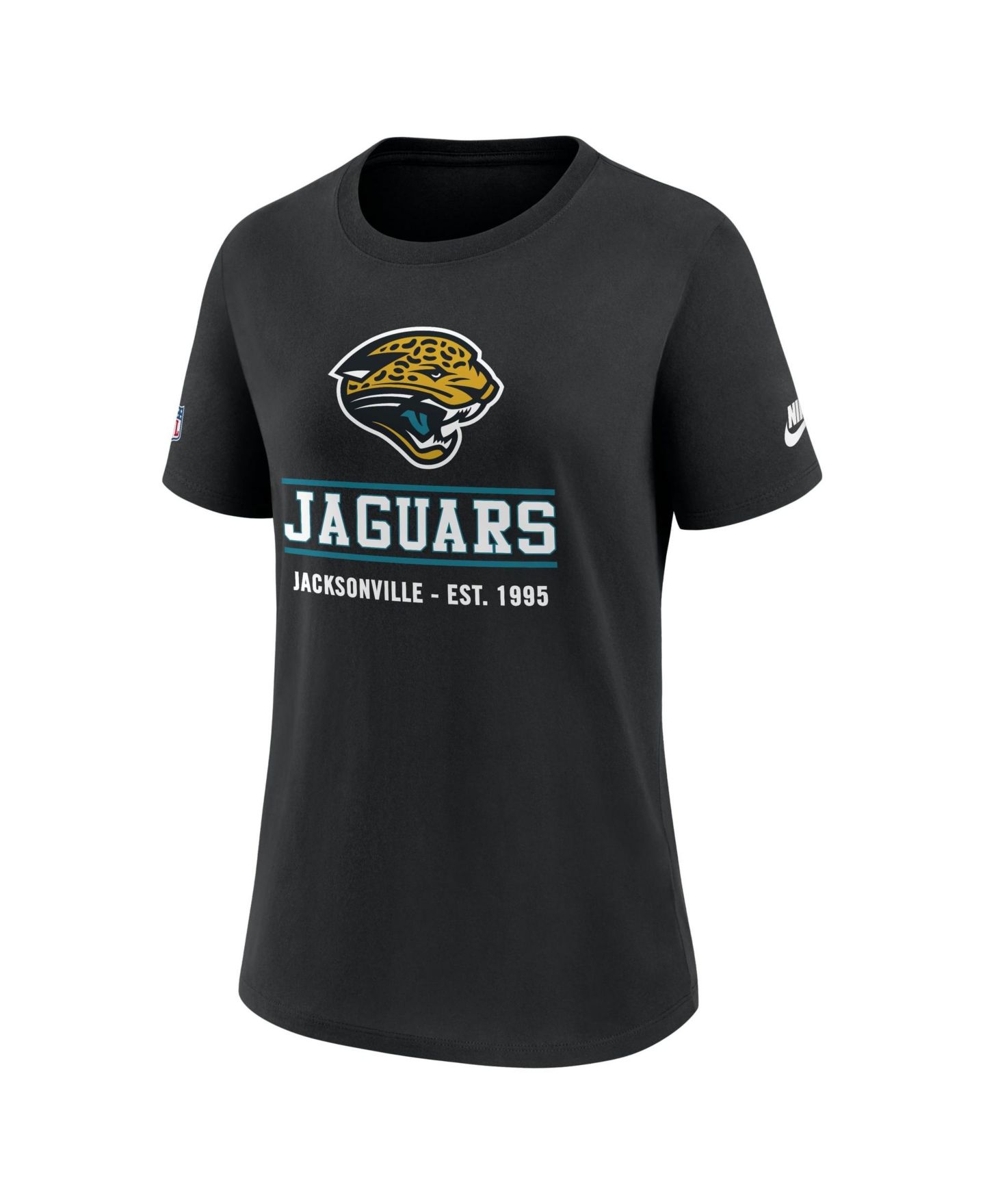Женская футболка Nike Black Jacksonville Jaguars Sideline Alt Dri-FIT — фото 3