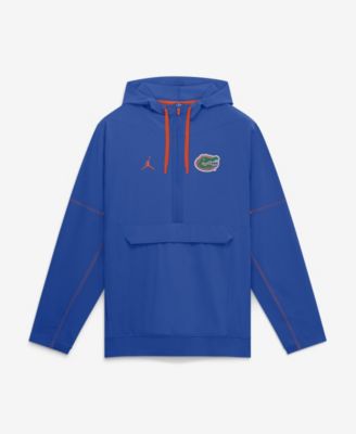 Men's Royal Florida Gators 2026 Sideline Anorak Half-Zip Hooded Jacket