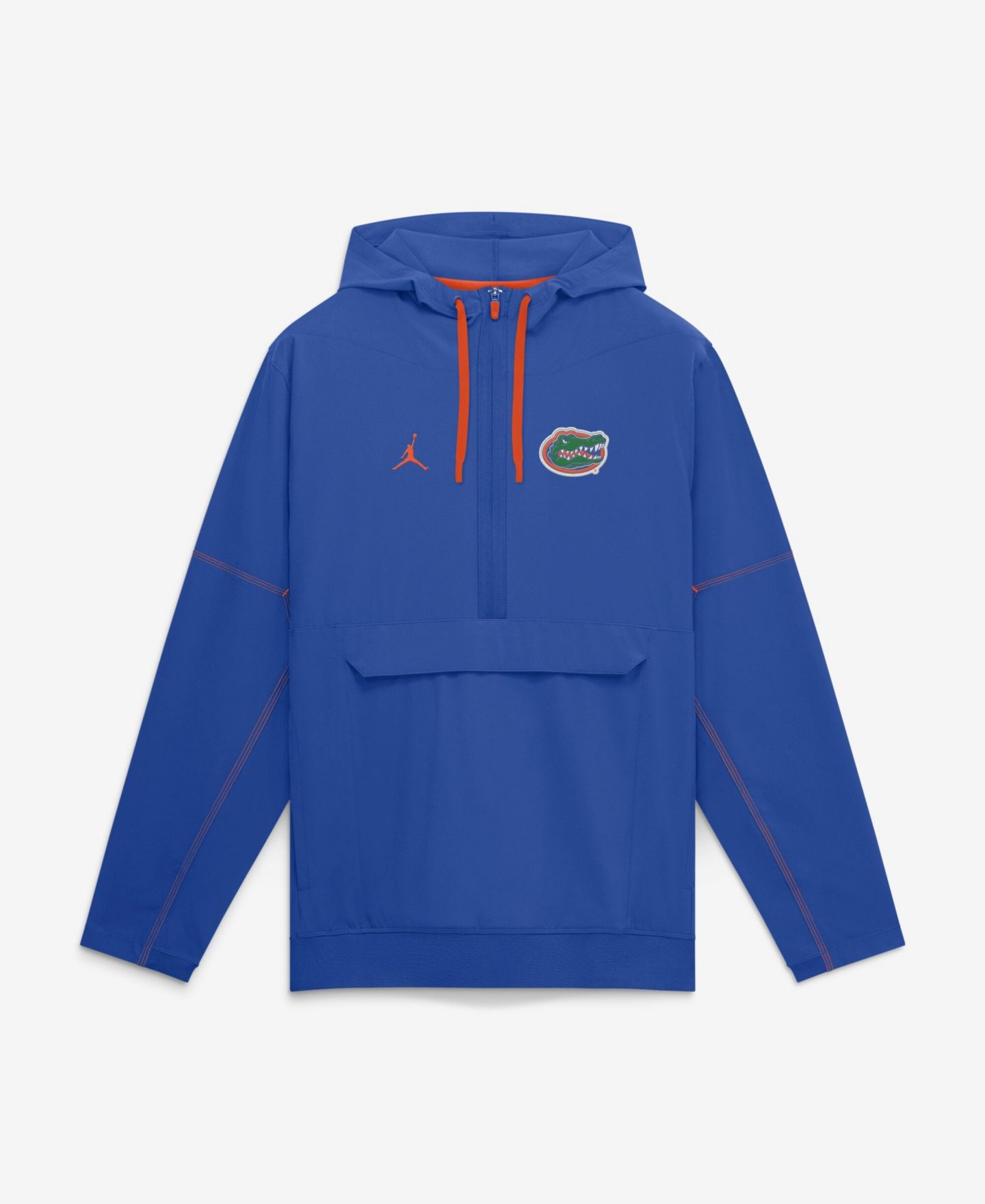 Мужская куртка Jordan Royal Florida Gators 2026 Sideline Anorak Half-Zip Hooded — фото 1