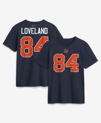 Men's Colston Loveland Navy Chicago Bears 2026 Rivalries Collection Player Name & Number T-Shirt
