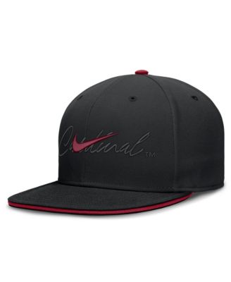Men's Black Stanford Cardinal Dri-FIT Primetime Script Fitted Hat