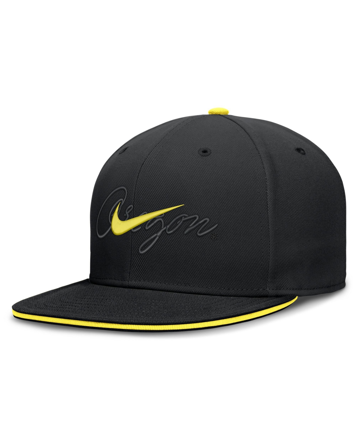 Nike Men's Black Oregon Ducks Dri-fit Primetime Script Fitted Hat