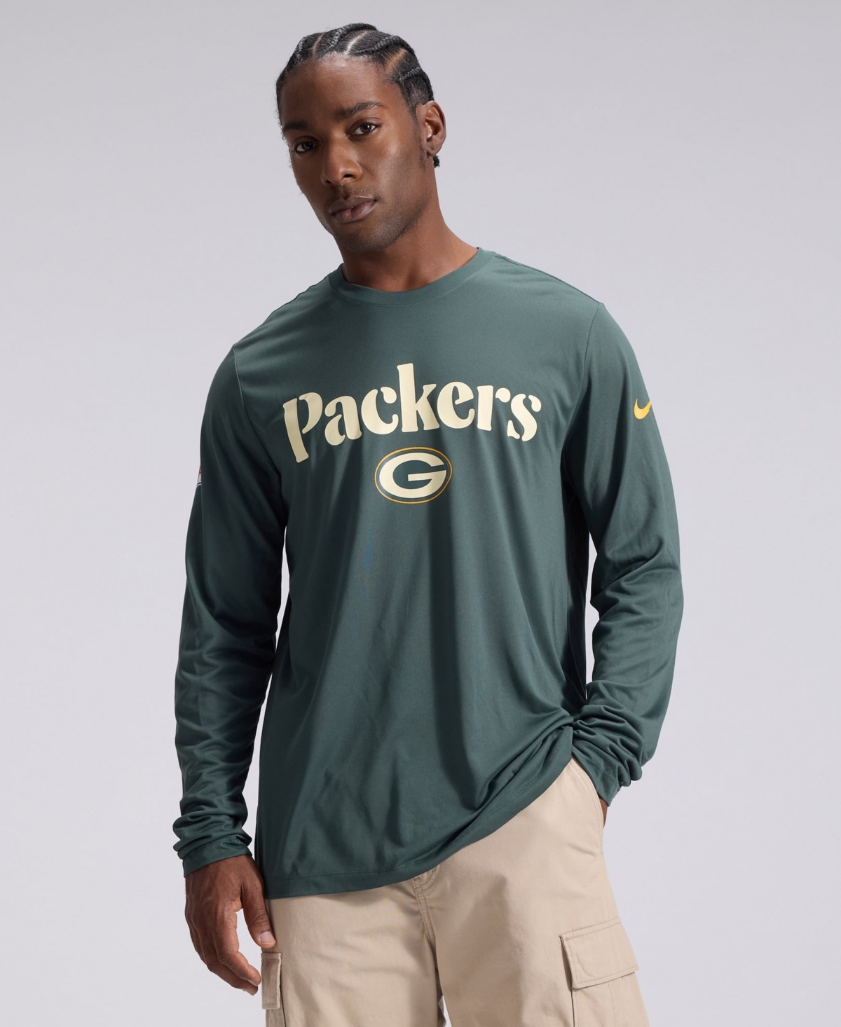 Nike Men's Green Bay Packers 2026 Rivalries Collection Sideline Legend Long Sleeve T-Shirt