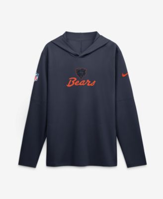 Men's  Navy Chicago Bears 2026 Rivalries Collection Sideline Lightweight Hooded Long Sleeve Top