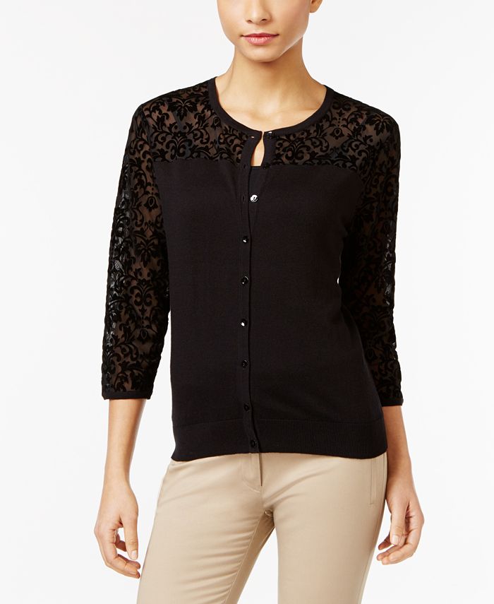 Macy's august clearance silk cardigan