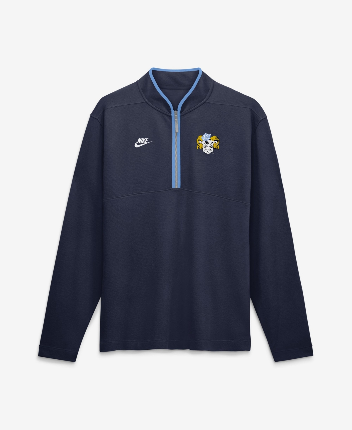 Nike Men's Navy North Carolina Tar Heels Courtside Victory Dri-fit Half-Zip Pullover