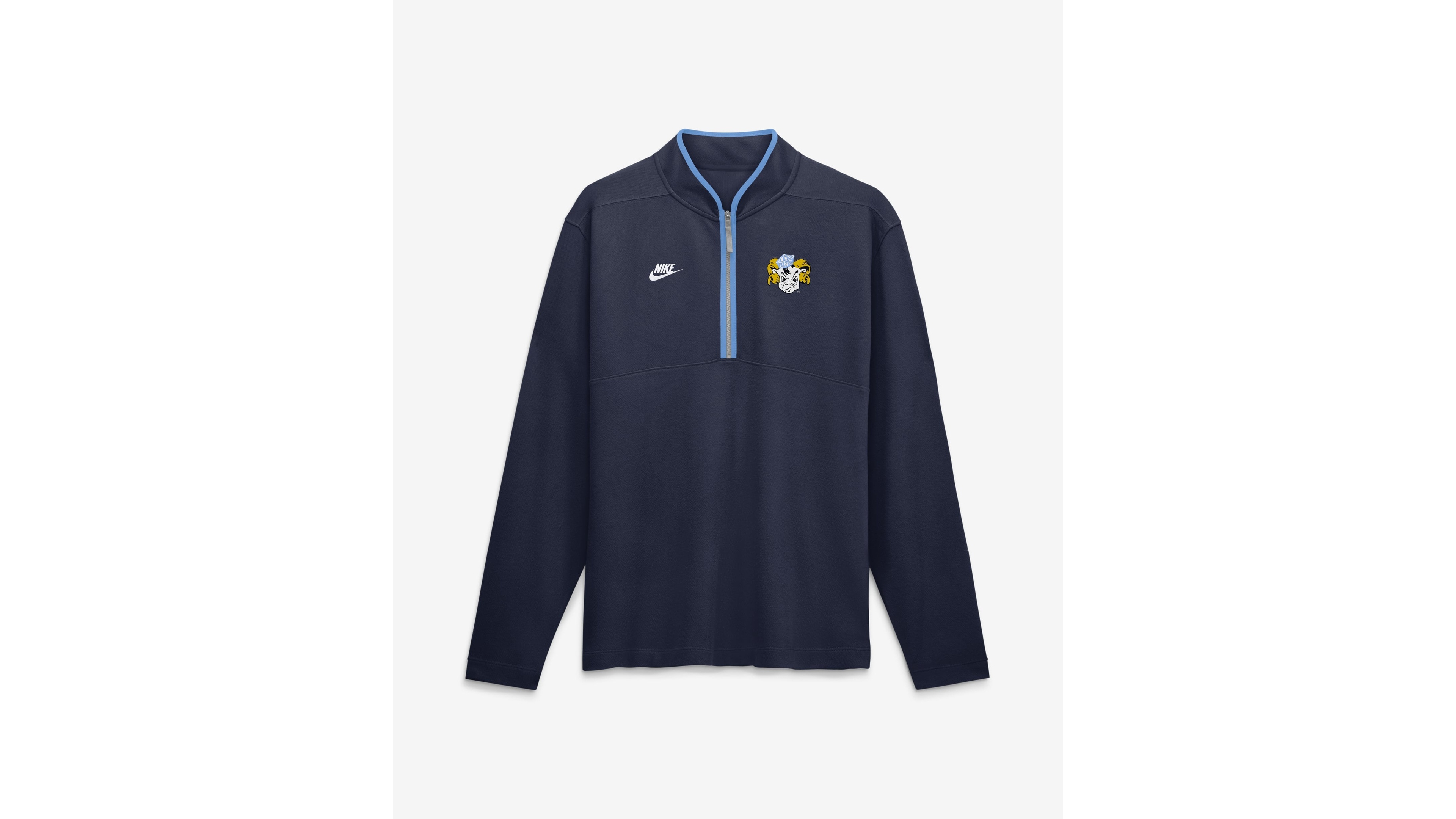 Nike Men's Navy North Carolina Tar Heels Courtside Victory Dri-fit Half-Zip Pullover