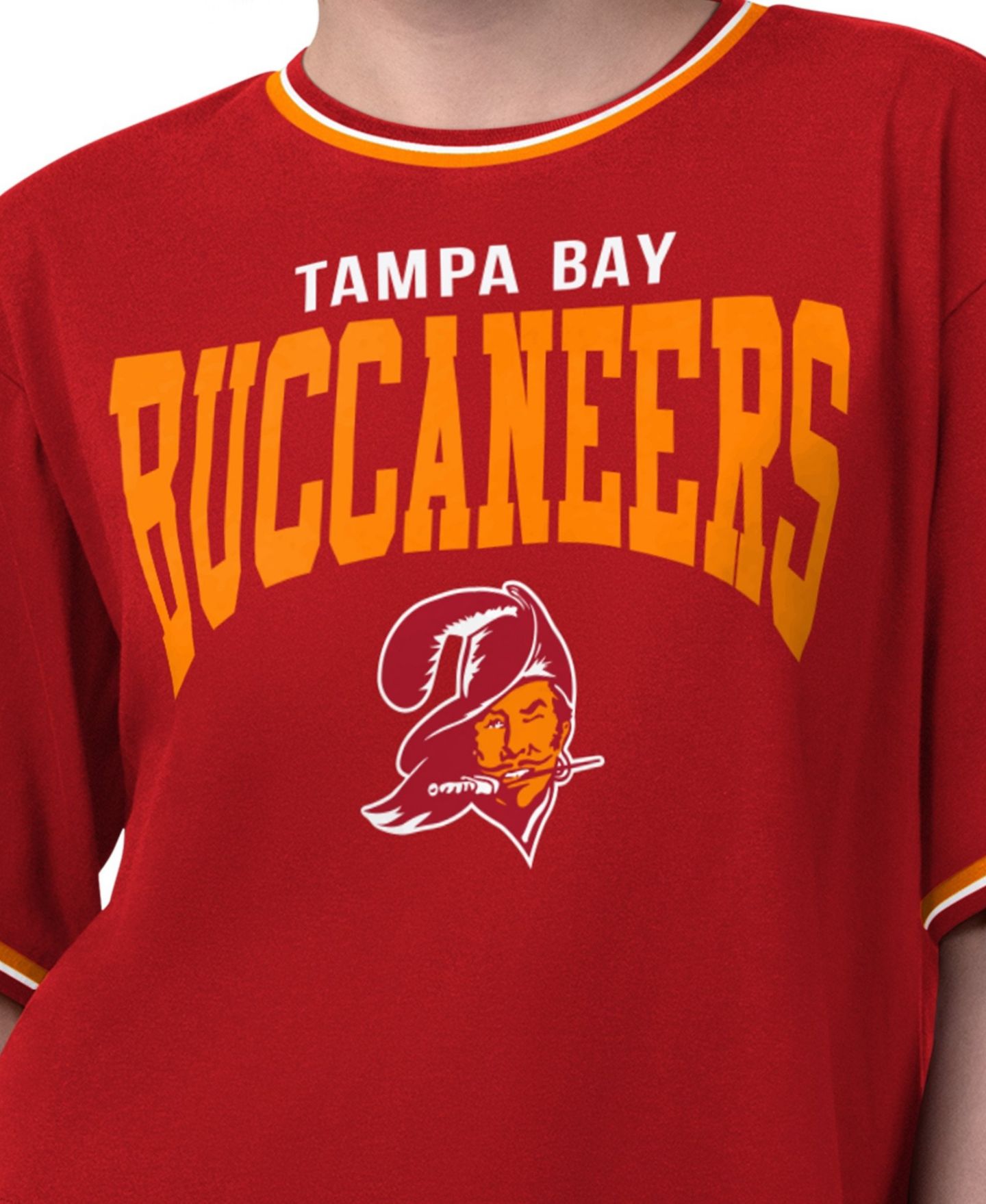 Женская футболка Starter Red Tampa Bay Buccaneers Vintage Ace Cropped — фото 3