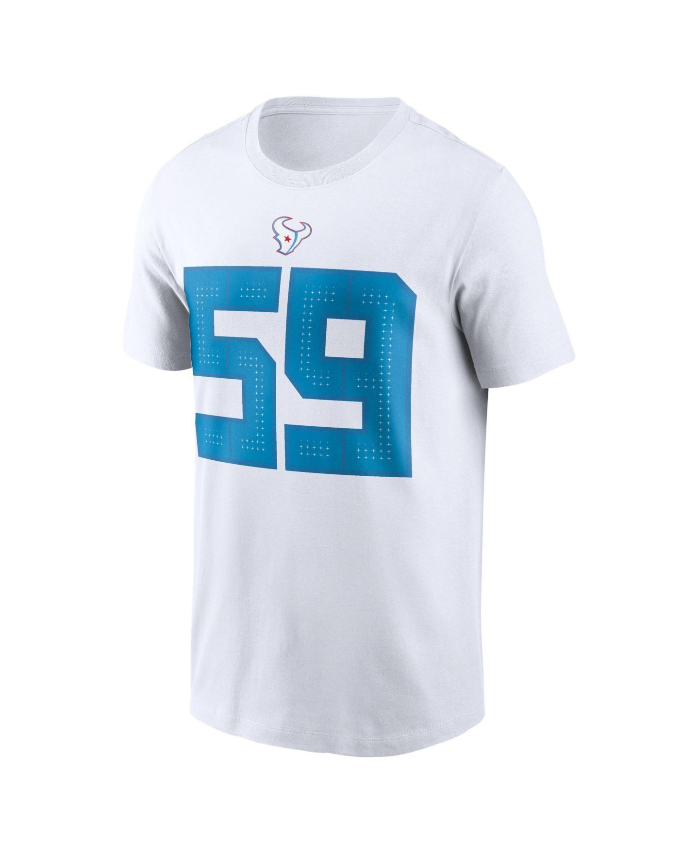 Мужская футболка Nike DeMeco Ryans White Houston Texans 2026 Rivalries Collection Player Name & Number — фото 4