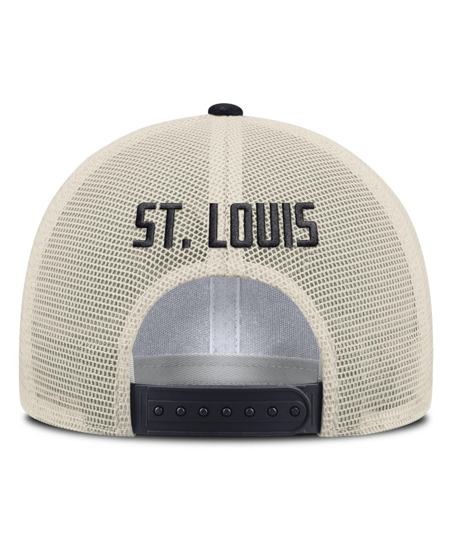 Мужская кепка Nike Khaki St. Louis Cardinals Rise Adjustable Trucker Hat — фото 4