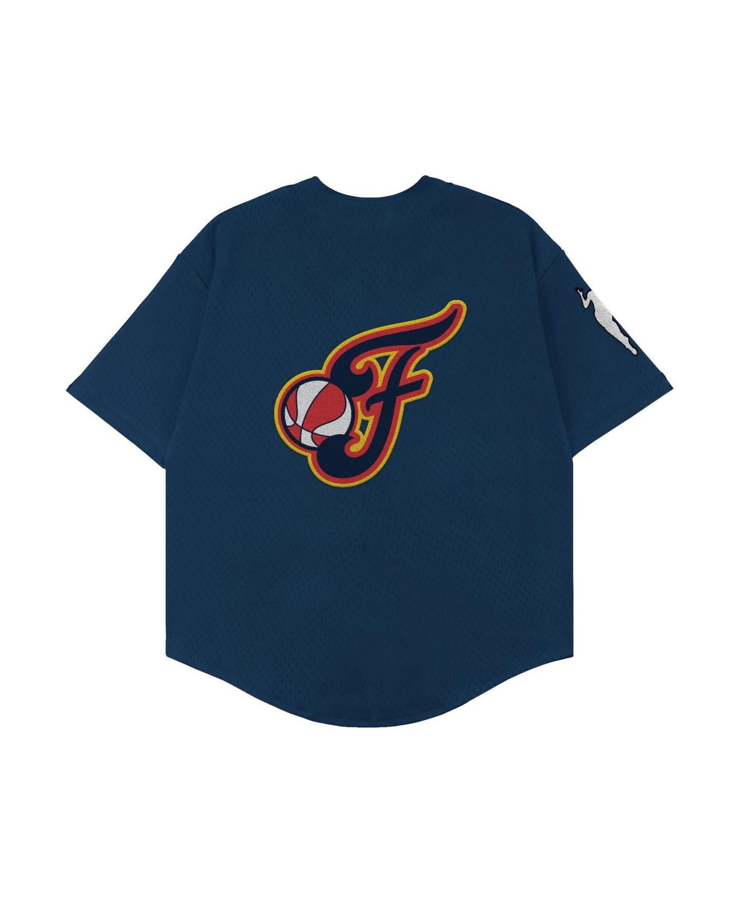 Топ Playa Society Navy Indiana Fever Baseball Fashion Jersey — фото 3
