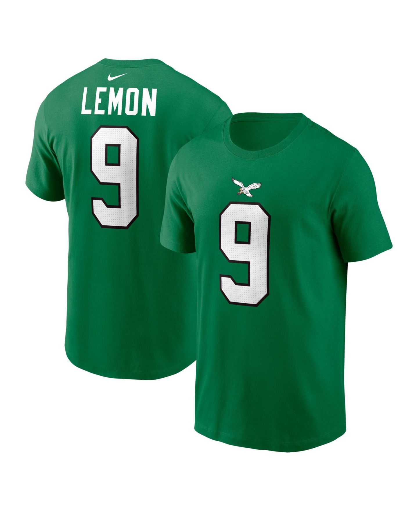 Мужская футболка Nike Makai Lemon Kelly Green Philadelphia Eagles Name & Number — фото 1