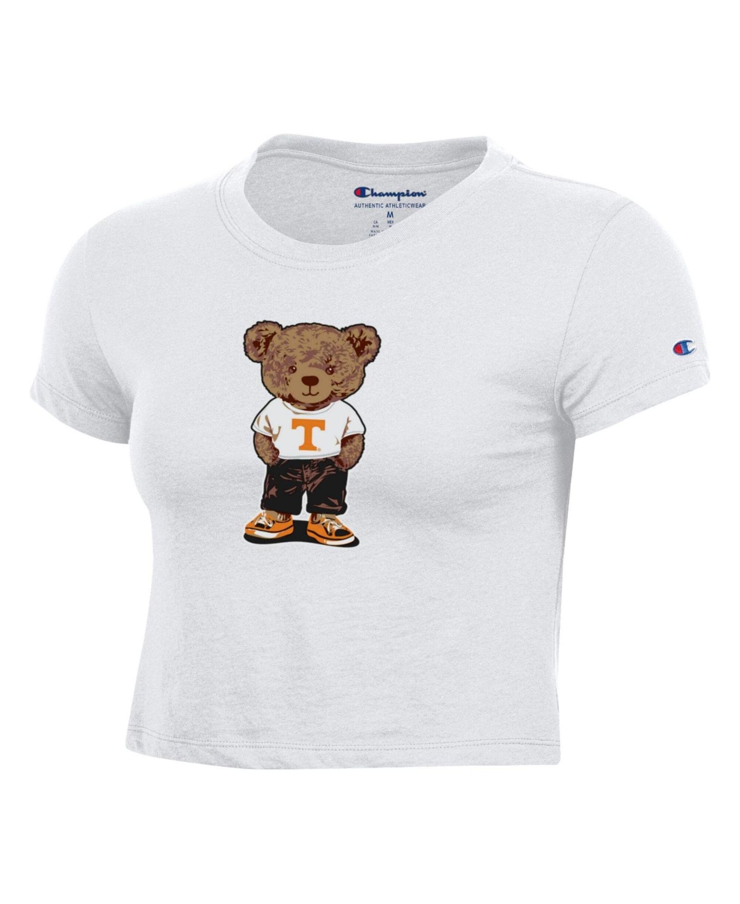 Женская футболка Champion White Tennessee Volunteers Teddy Bear Baby T-Shirt — фото 6