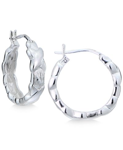 Giani Bernini XO Hoop Earrings in Sterling Silver, Only at Macy's