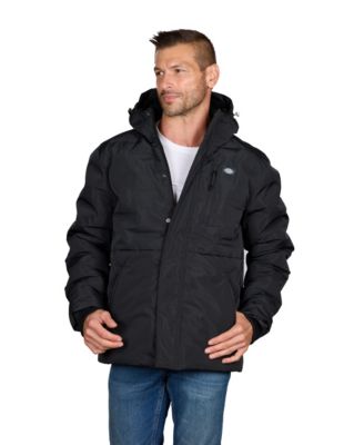 Men's Faux Memory Quilted Hooded Jacket
