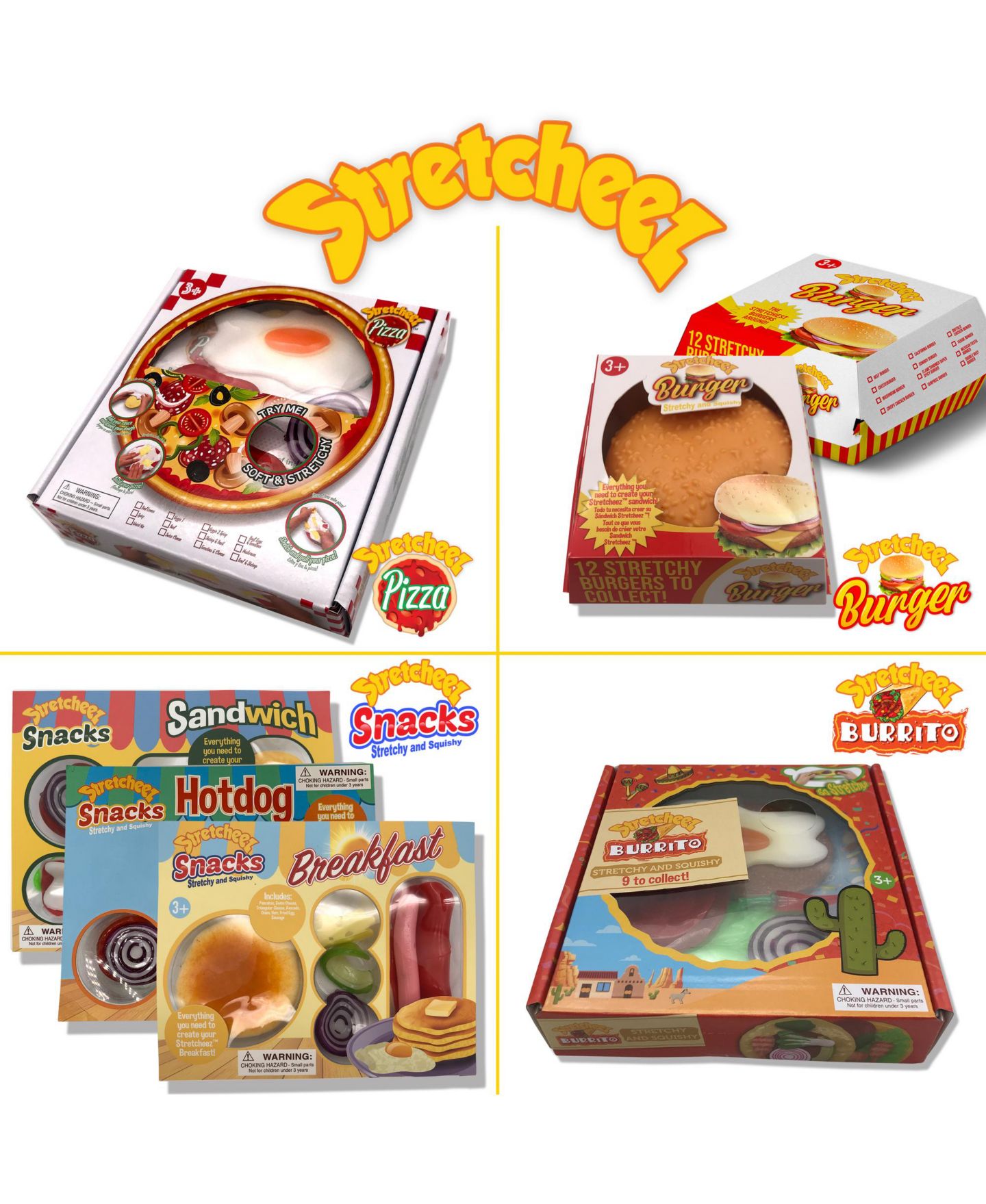 Игрушка-антистресс Stretcheez Pizza Blind Box, набор из 2 шт., от 3 лет — фото 8